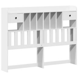 Berkfield Home Bookcase Bed without Mattress White 140x200cm Solid Wood Pine - Size: 140x200 cm - thumbnail 7