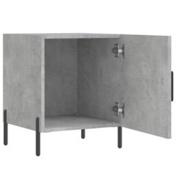 Berkfield Home Bedside Cabinet Concrete Grey 40x40x50 cm Engineered Wood - Size: 40 x 40 x 50 cm - thumbnail 5