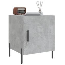 Berkfield Home Bedside Cabinet Concrete Grey 40x40x50 cm Engineered Wood - Size: 40 x 40 x 50 cm - thumbnail 4