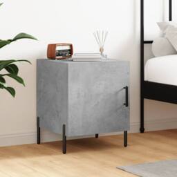 Berkfield Home Bedside Cabinet Concrete Grey 40x40x50 cm Engineered Wood - Size: 40 x 40 x 50 cm - thumbnail 2