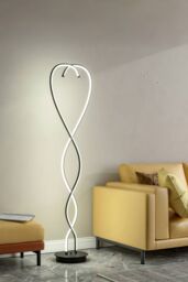 Living and Home Swirling LED Floor Lamp - thumbnail 2