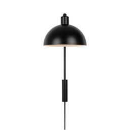 Nordlux Modern Indoor Wall Light Black Metal E14 Dome Shade - No, IP20 - thumbnail 5