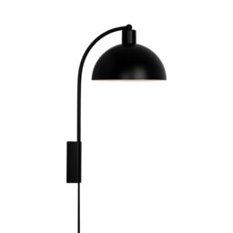 Nordlux Modern Indoor Wall Light Black Metal E14 Dome Shade - No, IP20 - thumbnail 2