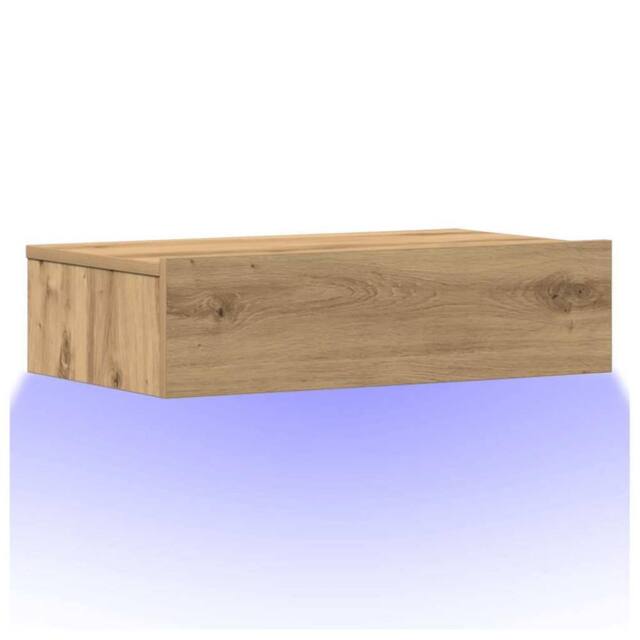 Berkfield Home Durable Bedside Cabinet Artisan Oak 60x35 cm Engineered Wood in Brown - image 1
