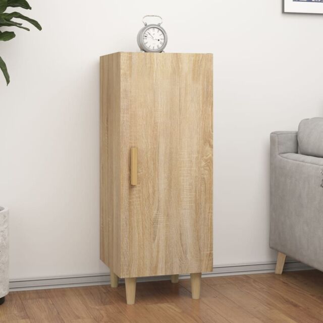 Berkfield Home Sideboard Sonoma Oak 34.5x34x90 cm Engineered Wood in Brown - image 1