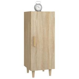 Berkfield Home Sideboard Sonoma Oak 34.5x34x90 cm Engineered Wood in Brown - thumbnail 5
