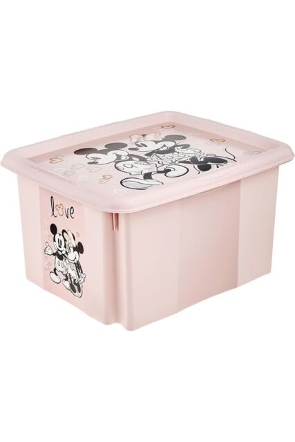 Keeeper Minnie Mouse Storage Box with Lid 24 Litre Nordic Pink - image 1