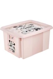 Keeeper Minnie Mouse Storage Box with Lid 24 Litre Nordic Pink - thumbnail 1