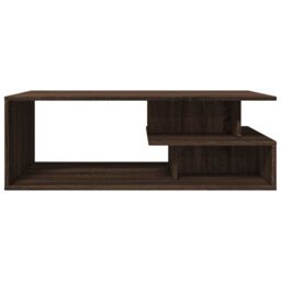Berkfield Home Coffee Table Brown Oak 102x55x35 cm Engineered Wood - Size: 102 x 55 x 35 cm - thumbnail 4