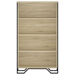 Berkfield Home Bookcase Sonoma Oak 80x31x137.5 cm Engineered Wood in Brown - thumbnail 4