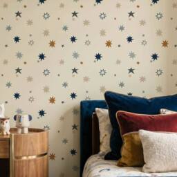 Arthouse Supernova Blue & Blush Pink Wallpaper - thumbnail 4