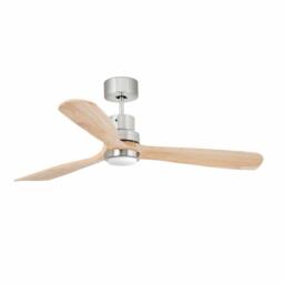 Lantau Led Matt Nickel Pine Ceiling Fan With DC Motor