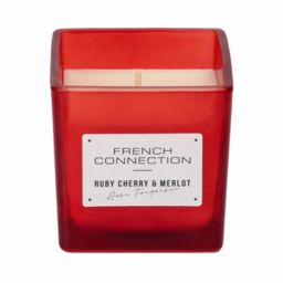 French Connection Square Range - Cherry & Merlot Candle 200g (1-Wick) - FCC003RS in Red - thumbnail 2