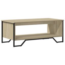 Berkfield Home Coffee Table Sonoma Oak 100x51x40 cm Engineered Wood in Brown - Size: 100 x 51 x 40 cm - thumbnail 1