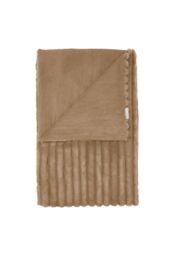 Catherine Lansfield 'Cosy Ribbed' Blanket Throw in Natural - Size: 130 cm x 170 cm - thumbnail 5