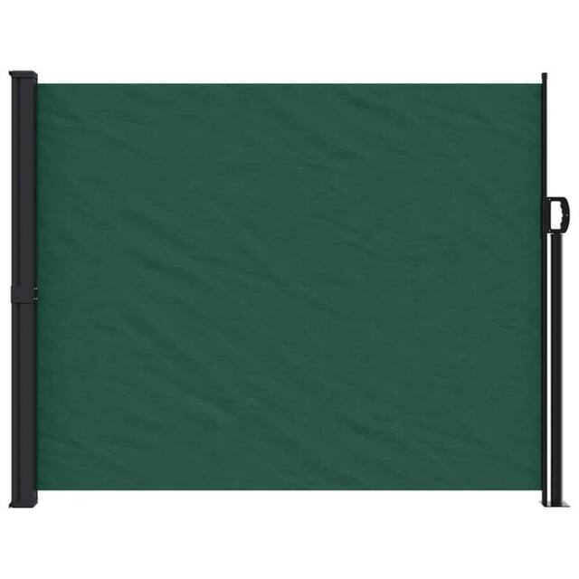 Berkfield Home Retractable Side Awning Dark Green 160x600 cm - image 1
