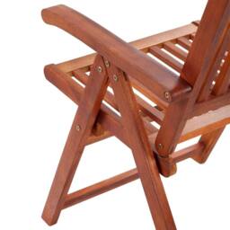 Berkfield Home 7 Piece Outdoor Dining Set Solid Acacia Wood in Brown - thumbnail 9