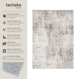 tectake Washable Rug Nadira 240 X 340 Cm - Beige/Grey in Beige - Size: 240 cm x 340 cm - thumbnail 2