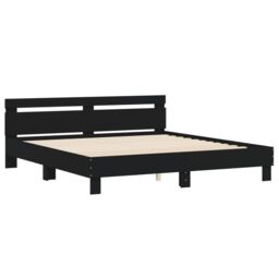 Berkfield Home Bed Frame with LED without Mattress Black 180x200 cm Super King - thumbnail 6