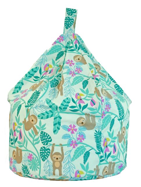 Bean Lazy Cotton Green Sloth Bean Bag Child Size in Light Green - Size: Small - image 1