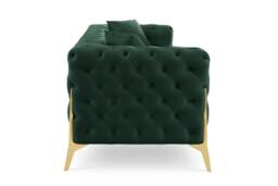 Home Detail Jaguar 2 Seater Sofa Chesterfield Design Velvet Fabric in Dark Green - thumbnail 3