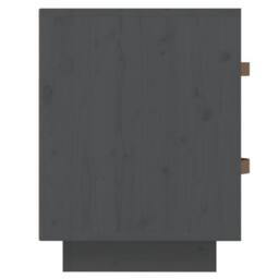 Berkfield Home Beautiful Bedside Cabinets 2 pcs Grey 40x34x45 cm Solid Wood Pine - Size: 40 x 34 x 45 cm - thumbnail 9
