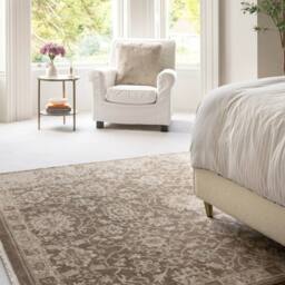 Kukoon Beige Brown Traditional Floral Luxury Living Room Area Rug - Size: 280 cm x 380 cm - thumbnail 6