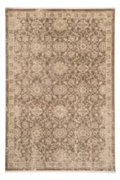 Kukoon Beige Brown Traditional Floral Luxury Living Room Area Rug - Size: 280 cm x 380 cm - thumbnail 1