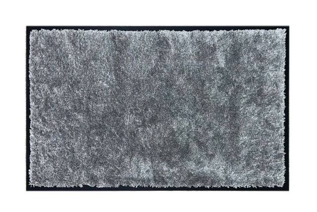 The Rug Shop UK Grey Silver Modern Plain WashaMat - Size: 80 cm x 50 cm - image 1
