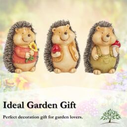 Marco Paul 3pck Baby Hedgehog Garden Ornaments - thumbnail 8