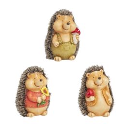 Marco Paul 3pck Baby Hedgehog Garden Ornaments - thumbnail 3