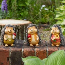Marco Paul 3pck Baby Hedgehog Garden Ornaments - thumbnail 1