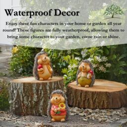 Marco Paul 3pck Baby Hedgehog Garden Ornaments - thumbnail 7