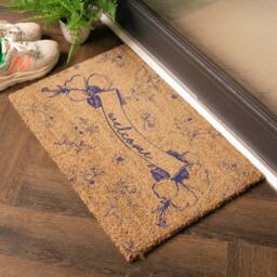 Artsy Mats Welcome Chinoiserie Coir Doormat (60 x 40cm) in Tan - Size: 40 cm x 60 cm - thumbnail 2