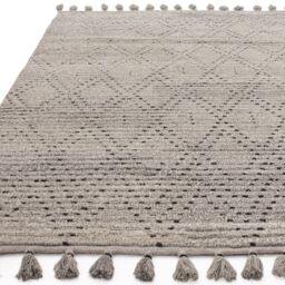 The Rug Shop UK Grey Kilim Modern Easy to clean Hand Made Geometric Area Rug - Size: 200 cm x 290 cm - thumbnail 3