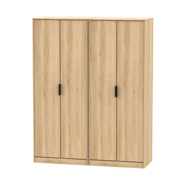 Ready Assembled 2 U Fuji Quad Wardrobe (Ready Assembled) in Natural - image 1