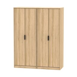 Ready Assembled 2 U Fuji Quad Wardrobe (Ready Assembled) in Natural - thumbnail 1