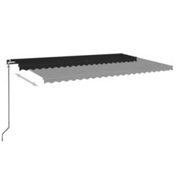 Berkfield Home Manual Retractable Awning 500x350 cm Anthracite - thumbnail 3