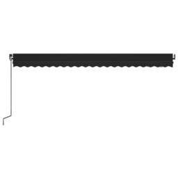 Berkfield Home Manual Retractable Awning 500x350 cm Anthracite - thumbnail 4