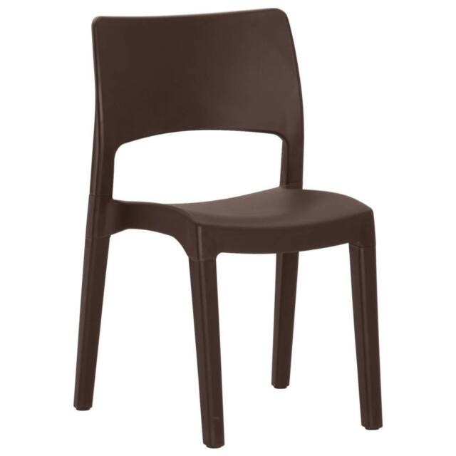 Berkfield Home Elegant Garden Chairs 2 pcs Mocha Polypropylene in Brown - image 1