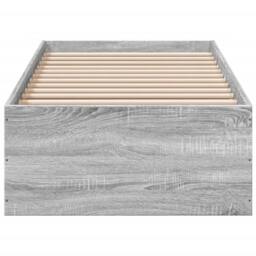 Berkfield Home Bed Frame without Mattress Grey Sonoma 100x200 cm - thumbnail 4