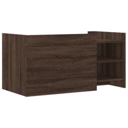 Berkfield Home Coffee Table Brown oak 100x50x50 cm Engineered Wood - Size: 100 x 50 x 50 cm - thumbnail 6