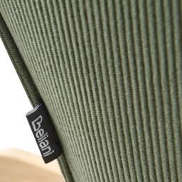 Wyld and Coco Green Corduroy Rocking Armchair - Black Metal Legs - thumbnail 8