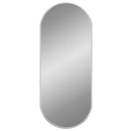 Berkfield Home Wall Mirror Silver 60x25 cm Oval - thumbnail 1