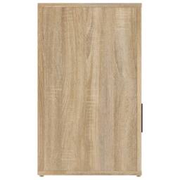 Berkfield Home Bedside Cabinet Sonoma Oak 50x36x60 cm Engineered Wood in Brown - Size: 50 x 36 x 60 cm - thumbnail 8
