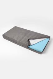 Homescapes Suede Orthopaedic Foam 2 Seater Booster Cushion in Grey - thumbnail 2