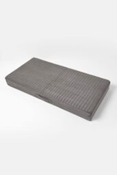 Homescapes Suede Orthopaedic Foam 2 Seater Booster Cushion in Grey - thumbnail 3