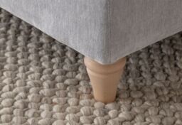 The Great Sofa Company Ezra 2 Seater Textured Velvet Sofa - Scroll Arm in Light Grey - thumbnail 6