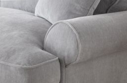 The Great Sofa Company Ezra 2 Seater Textured Velvet Sofa - Scroll Arm in Light Grey - thumbnail 4
