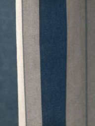 Fusion 'Whitworth Stripe' Fully Lined 100% Cotton Eyelet Curtains in Blue - Size: 168 cm width x 229 cm drop - thumbnail 3